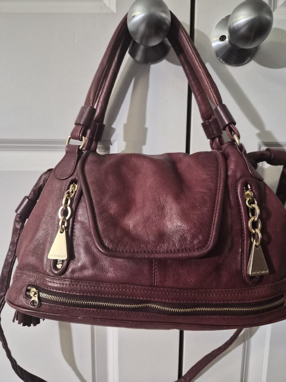 See By Chole Medium Satchel in Burgundy
